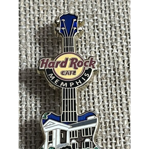 Hard Rock Cafe Memphis Elvis Guitar Pin Collectible CYLWX - Picture 6 of 7